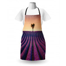 Lavender Flowers Field Apron