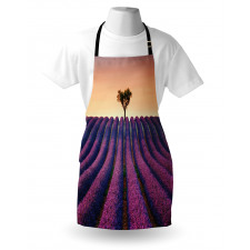 Lavender Flowers Field Apron