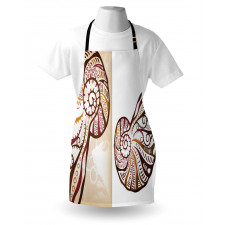 Seashells Abstract Boho Apron