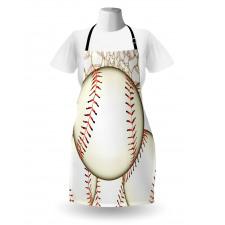 Spor Mutfak Önlüğü Beyzbol Topu Desenli