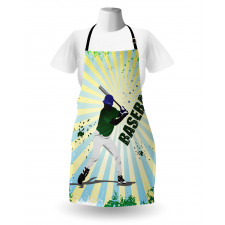 Grunge Baseball Pop Art Apron