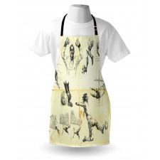 Soccer Players Artwork Apron