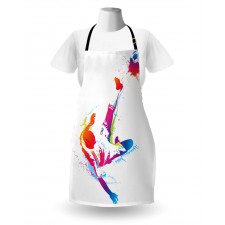 Kicking Ball Watercolors Apron