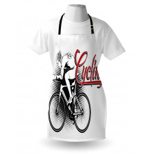 Cycling Man Sport Bike Apron