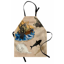 Sea Monsters Pirate Apron