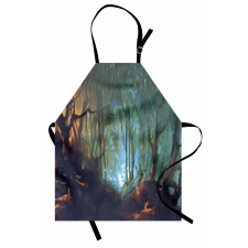 Mystic Dark Forest Apron