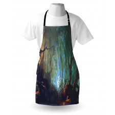 Mystic Dark Forest Apron