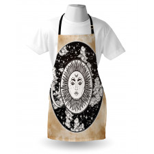 Sun Face Moon Apron