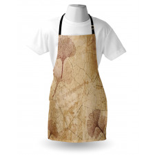 Vintage Leaves Grunge Apron