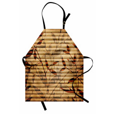 Bamboo Leaves Bohemian Apron