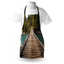 River Pine Tree Forest Apron