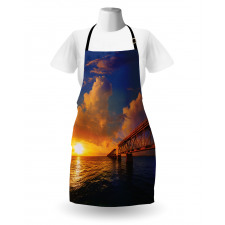 Romantic Scenery Ocean Apron