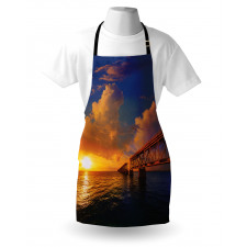 Romantic Scenery Ocean Apron