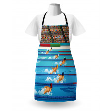 Olympics Swimming Race Apron