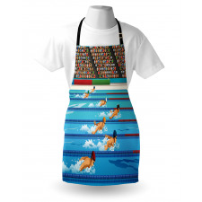 Olympics Swimming Race Apron