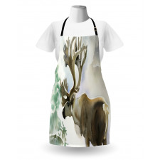 Winter Forest Paint Style Apron