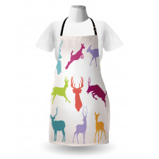 Colorful Jumping Animals Apron