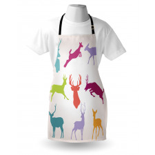 Colorful Jumping Animals Apron