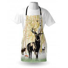 Autumn Forest Wild Animal Apron