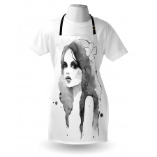 Watercolor Portrait Art Apron