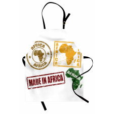 Haritalar Mutfak Önlüğü Afrika Temalı