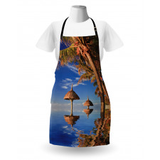 Palm Trees Calm Ocean Apron