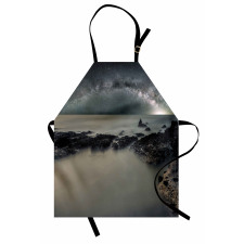 Milky Way Foggy Space Apron