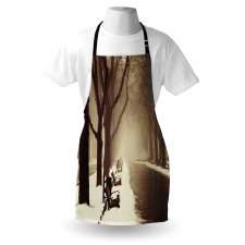 Street View Foggy Day Apron