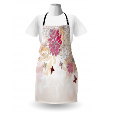 Spring Flower Butterfly Apron