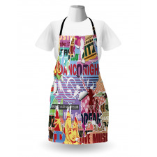 Old Torn Poster Effect Apron