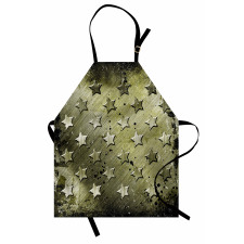 Grunge Effect Stars Apron