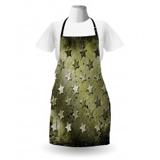 Grunge Effect Stars Apron