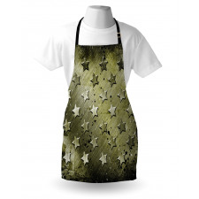 Grunge Effect Stars Apron