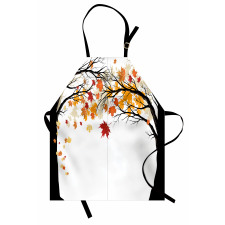 Trees with Dried Leaves Apron