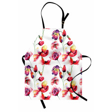 Blooming Tulip Poppy Apron