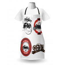 Retro Cars Pop Art Apron