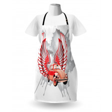 Vintage Car with Wings Apron