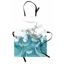 Ship and Ocean Waves Apron