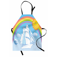 Motivational Ship Rainbow Apron