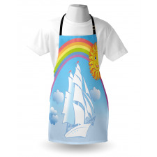 Motivational Ship Rainbow Apron