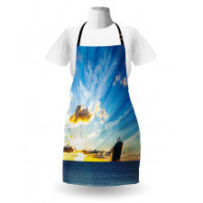 Sea at Sunset Ship Apron