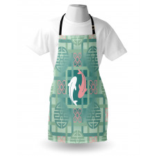 Dolphin Couple Asian Apron