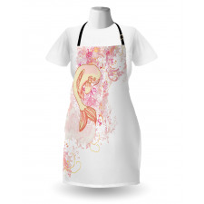 Pink Floral Apron