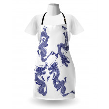 Japanese Dragons Mythical Apron