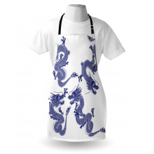 Japanese Dragons Mythical Apron