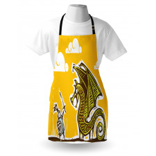 Knight with Dragon Apron