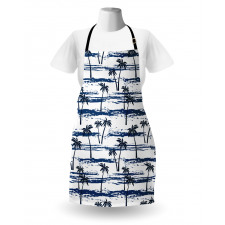 Romantic Sea and Palm Apron