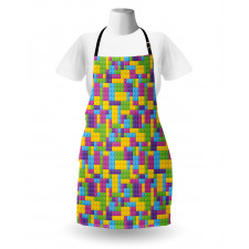 Colorful Blocks Game Cube Apron