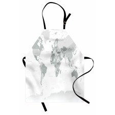 World Map Continent Earth Apron