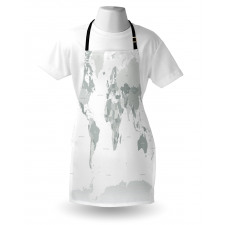 World Map Continent Earth Apron